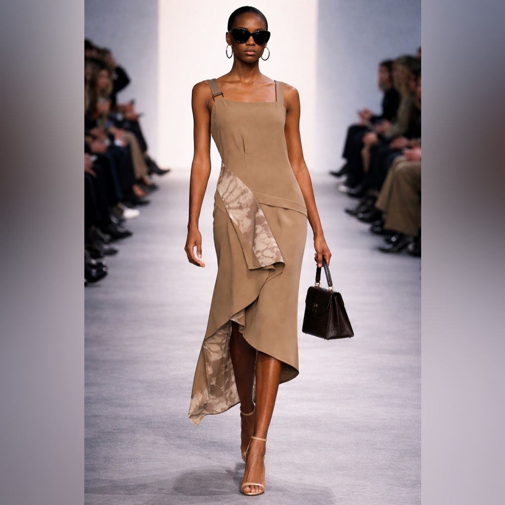 BCBGMAXAZRIA Runway Asymmetrical Dress – Size XS
